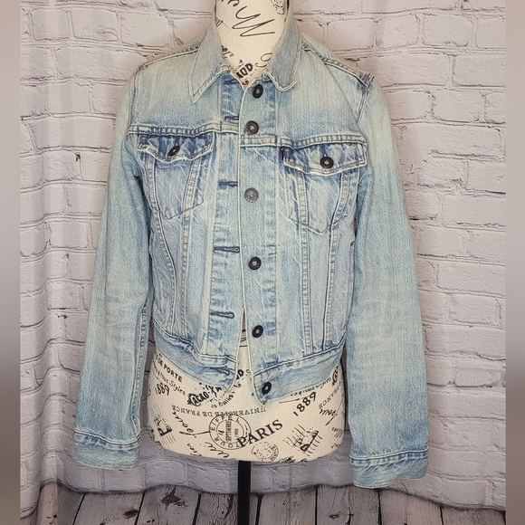 Levis vintage Jean jacket women's size Xsmall - Picture 1 of 12